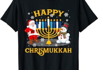 Happy Chrismukkah Funny Hanukkah Christmas Jewis Gifts Xmas T-Shirt