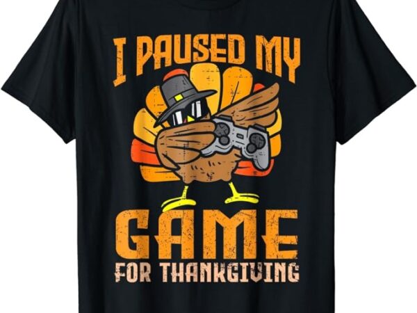 Happy thanksgiving dabbing gamer turkey kids boys girls men t-shirt t-shirt png file