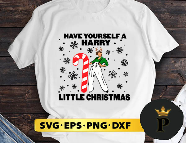 Have Yourself A Harry Little Christmas Harry Styles SVG, Merry Christmas SVG, Xmas SVG PNG DXF EPS