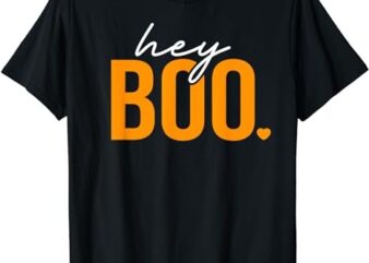 Hey Boo Funny Halloween Pun Ghost Spooky Toddler Boy Girl T-Shirt PNG File