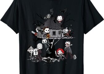 Horror Clubhouse In Park Halloween Costume Gift T-Shirt PNG File