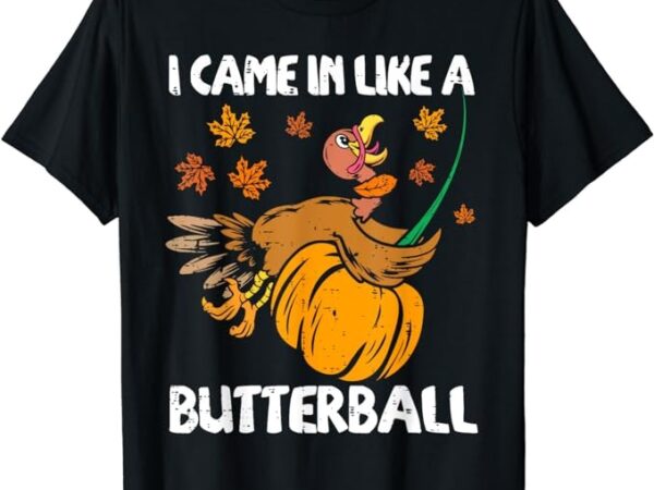 I came in like a butterball funny turkey thanksgiving t-shirt
