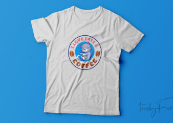 I Love Cat| T-shirt design for sale