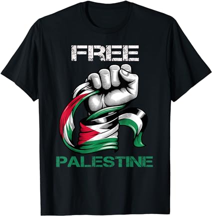 I love free palestine flag save gaza strip palestinian t-shirt