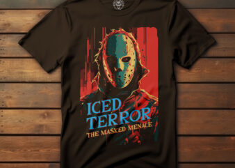 80s Horror Movie Poster-Inspired T-Shirt Design