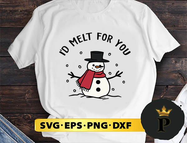 I’d Melt For You Layered Snowman SVG, Merry Christmas SVG, Xmas SVG PNG DXF EPS