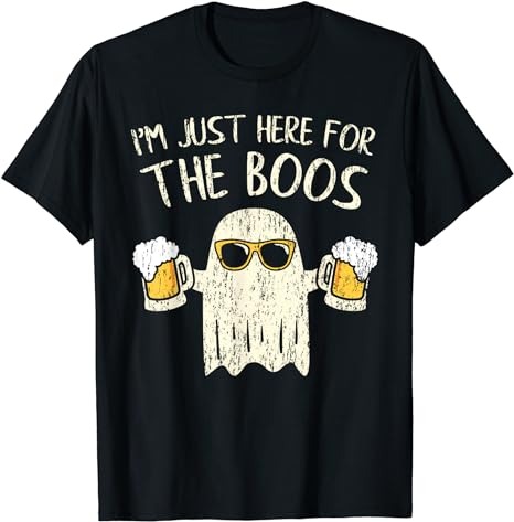 I’m Just Here For The Boos Halloween Women Ghost Cute Funny T-Shirt PNG File