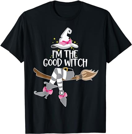 Im the good witch halloween matching group costume t-shirt png file