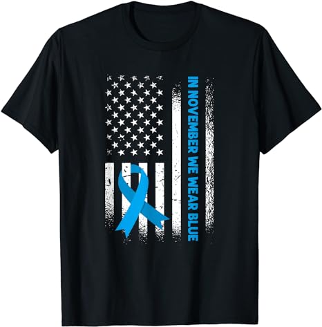In November We Wear Blue – T1D Diabetes Awareness T-Shirt