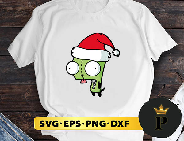 Invader Zim Santa Gir SVG, Merry Christmas SVG, Xmas SVG PNG DXF EPS