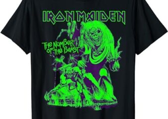 Iron Maiden – Number of the Beast Halloween Green Black T-Shirt PNG File
