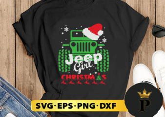 Jeep girl santa SVG, Merry Christmas SVG, Xmas SVG PNG DXF EPS