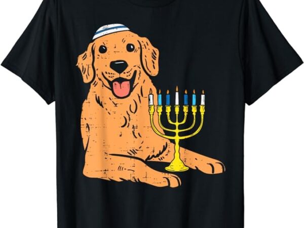 Jewish golden retriever dog hanukkah pajamas chanukah pjs t-shirt png file