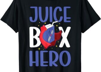 Juice Box Hero Type 1 Diabetic T1D Diabetes Awareness T-Shirt