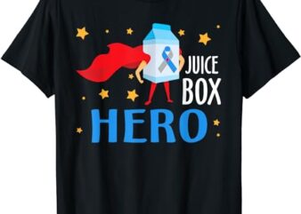 Juice Box Hero Type 1 T1D Diabetes Diabetic Awareness Month T-Shirt