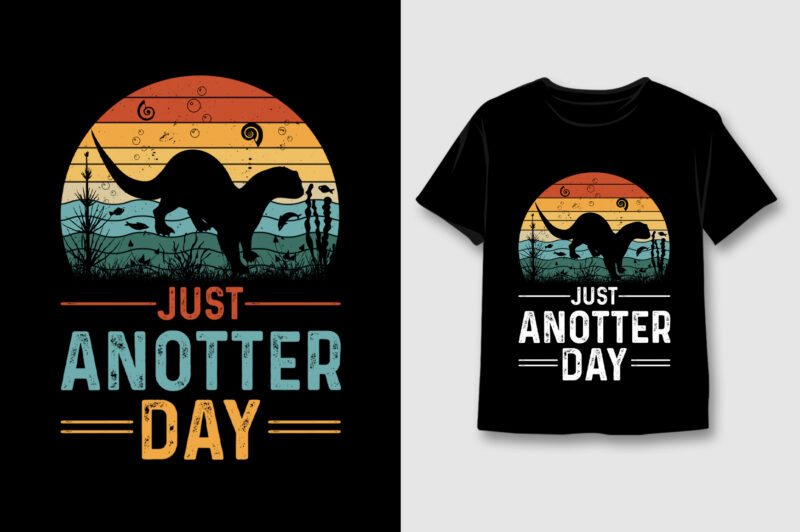 Retro Vintage Sunset T-Shirt Design Bundle