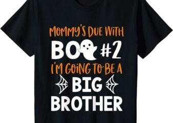 Kids Big Brother Halloween Pregnancy Announcement Shirt Boo #2 PNG File