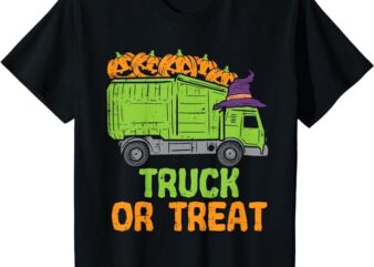 Kids Garbage Truck Pumpkins Toddler Baby Boys Halloween Kids T-Shirt png file