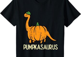 Kids Halloween Pumpkin Dino Pumpasaurus Costume Boys Kids Toddler T-Shirt png file