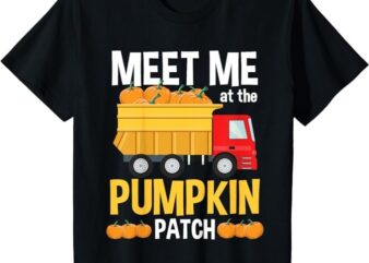 Kids Thanksgiving Shirt Boys Kids Toddlers Truck Pumpkin Patch T-Shirt