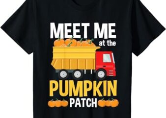 Kids Thanksgiving Shirt Boys Kids Toddlers Truck Pumpkin Patch T-Shirt PNG File