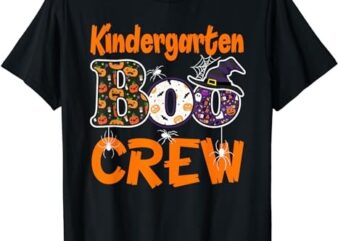 Kindergarten Boo Crew Teachers Students Halloween Costume T-Shirt PNG File