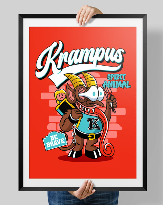 t-shirt vector Christmas Horror Cartoon Character