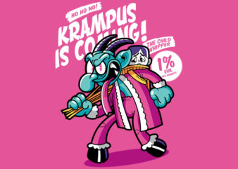 Krampus is coming! t shirt vector art