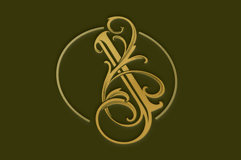 Flourish lettering I monogram timeless luxury logo