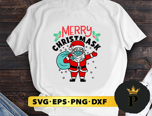 MARRY CHRISTMASK SVG, Merry Christmas SVG, Xmas SVG PNG DXF EPS
