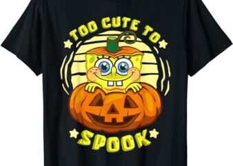 Mademark x SpongeBob SquarePants – SpongeBob Halloween Too Cute To Spook Halloween Costume Gift T-Shirt PNG File