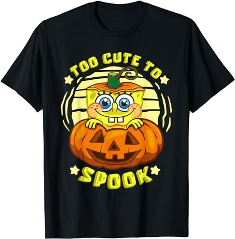 Mademark x SpongeBob SquarePants – SpongeBob Halloween Too Cute To Spook Halloween Costume Gift T-Shirt PNG File