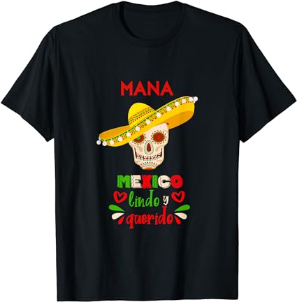 Mana mexico lindo y querido men women tee t-shirt