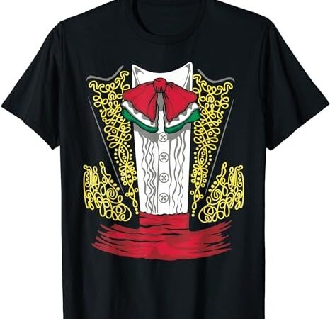 Mariachi charro mexican costume for dia de los muertos t-shirt png file