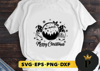 Merry Christmas Gnomes Party SVG, Merry Christmas SVG, Xmas SVG PNG DXF EPS t shirt designs for sale