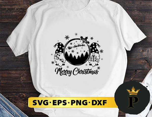Merry Christmas Gnomes Party SVG, Merry Christmas SVG, Xmas SVG PNG DXF EPS