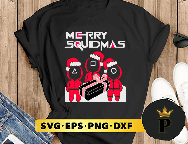 Merry Christmas Squidmas SVG, Merry Christmas SVG, Xmas SVG PNG DXF EPS