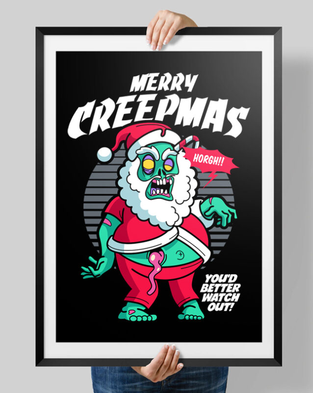 Christmas Horror Cartoon Character