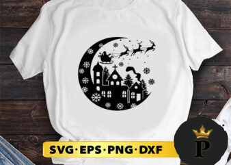 Midnight Santa SVG, Merry Christmas SVG, Xmas SVG PNG DXF EPS t shirt designs for sale
