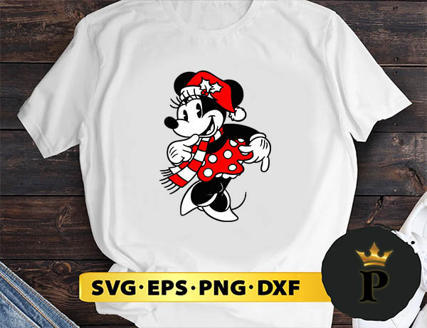 Minnie Mouse Christmas SVG, Merry Christmas SVG, Xmas SVG PNG DXF EPS