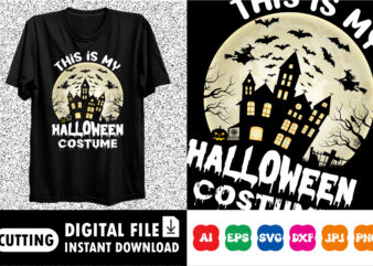 This is my Halloween costume shirt design print template