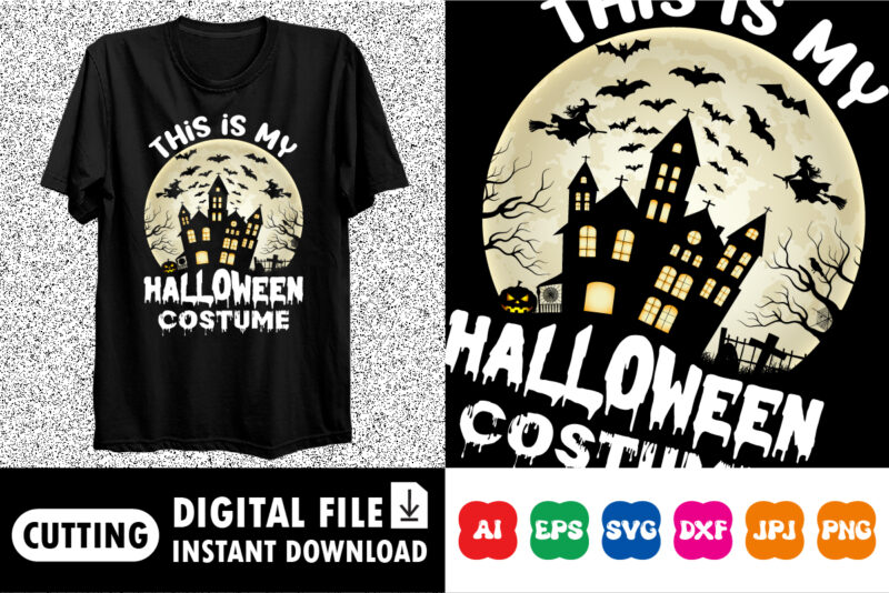 This is my Halloween costume shirt design print template