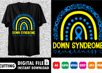 Down syndrome Awareness shirt print template