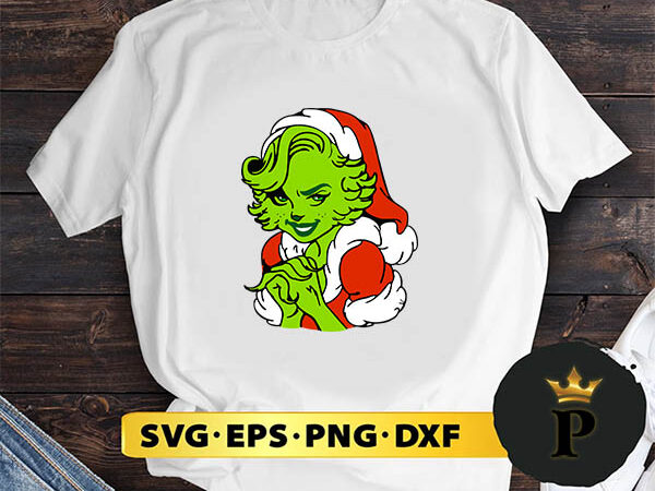 Ms grinch christmas svg, merry christmas svg, xmas svg png dxf eps t shirt designs for sale