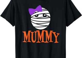 Mummy Deady Matching Mom Dad Halloween T-Shirt PNG File
