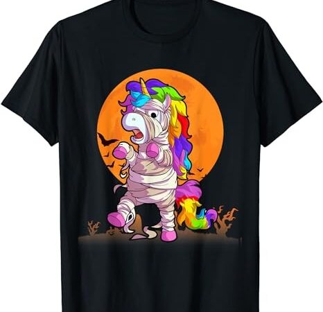 Mummy unicorn halloween shirt girls unicorn halloween t-shirt png file