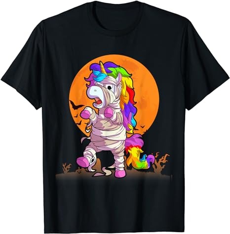 Mummy Unicorn Halloween Shirt Girls Unicorn Halloween T-Shirt PNG File