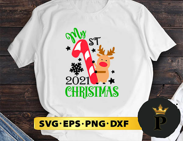 My first christmas SVG, Merry Christmas SVG, Xmas SVG PNG DXF EPS