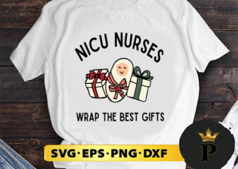 NICU Nurse Christmas SVG, Merry Christmas SVG, Xmas SVG PNG DXF EPS T shirt vector artwork