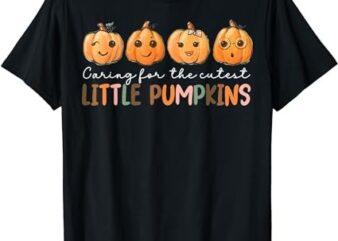 NICU Nurse Halloween Cutest Pumpkins Mother Baby Nurse Fall T-Shirt PNG File